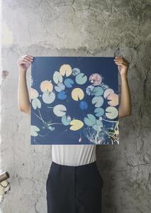 Plagát Water lilies 50x50 cm