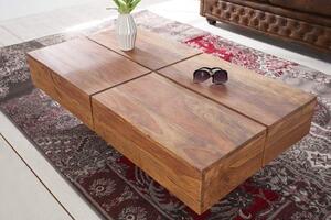 Masívny drevený konferenčný stolík Bolt 60 x 110 cm »