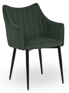 Jedálenská retro stolička Manchester - zelená