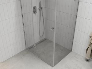 Mexen Roma, sprchovací kút 70 (dvere) x 80 (stena) cm, 6mm číre sklo, chrómový profil, 854-070-080-01-00
