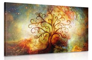 Obraz strom života s abstrakciou vesmíru Varianta: 120x80