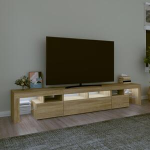 TV skrinka s LED svetlami dub sonoma 230 x 36,5 x 40 cm