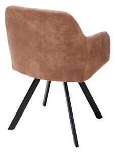 Hnedá jedálenská stolička Lucca vintage »