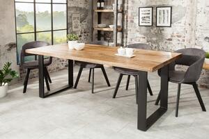 Drevený jedálenský stôl Iron Craft 90 x 180 cm – 45 mm »