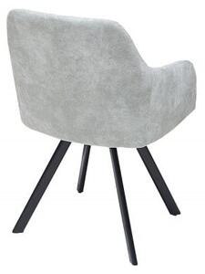 Sivá jedálenská stolička Lucca stone »
