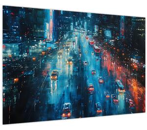 Obraz - Veľkomesto, olejomaľba (90x60 cm)