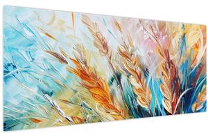 Obraz - Pšenica, abstrakcia (120x50 cm)