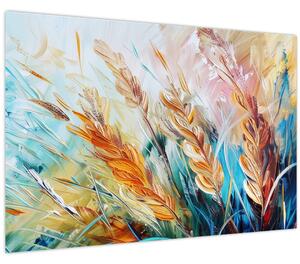 Obraz - Pšenica, abstrakcia (90x60 cm)