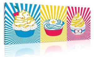 Obraz pop art cupcakes