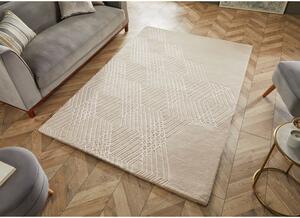Béžový vlnený koberec Flair Rugs Diamonds, 120 x 170 cm