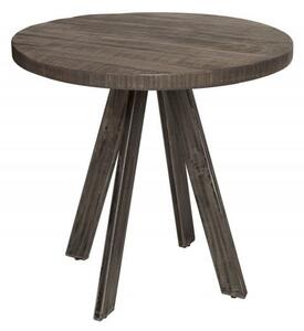 Sivý okrúhly jedálenský stôl Iron Craft 80 cm »