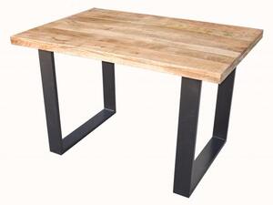 Drevený jedálenský stôl Iron Craft 120 cm Mango 45 mm