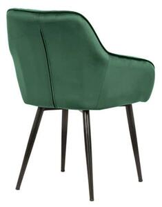 Smaragdovo zelená jedálenská stolička Turin