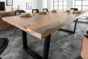 Sivý jedálenský stôl Fire Earth 160cm »