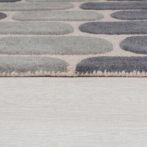 Sivý vlnený koberec Flair Rugs Fossil, 120 x 170 cm