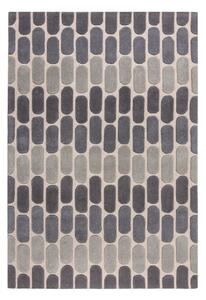 Sivý vlnený koberec Flair Rugs Fossil, 120 x 170 cm