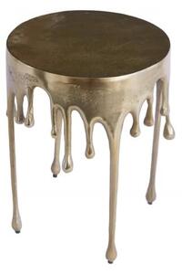 Príručný stolík Liquid Line 51cm zlatý