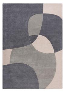 Sivý vlnený koberec Flair Rugs Glow, 160 x 230 cm