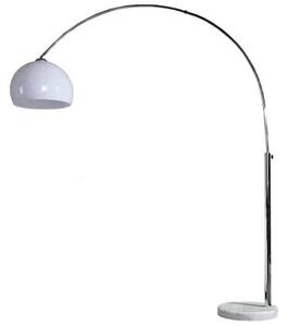 Biela stojanová lampa Big Bow II 175-205cm