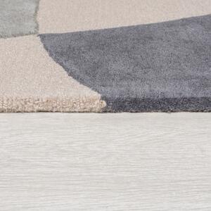 Sivý vlnený koberec Flair Rugs Glow, 120 x 170 cm