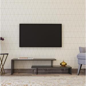 Asir TV stolík OVIT 45x120 cm antracit/číerna AS0616 + záruka 3 roky zadarmo