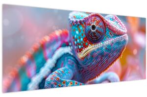 Obraz - Sfarbený chameleón (120x50 cm)