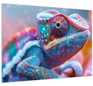 Obraz - Sfarbený chameleón (70x50 cm)