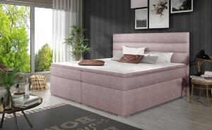 Čalúnená manželská posteľ s úložným priestorom Spezia 140 - ružová