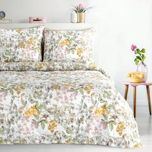 RENFORCÉ OBLIEČKY PAULA 200X220 CM, 2 KS 70X80 CM KVETY