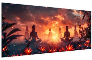 Obraz - Jóga v prírode (120x50 cm)