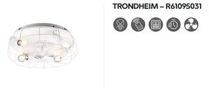 Ventilátor s osvetlením TRONDHEIM White, 4/E27, D48cm