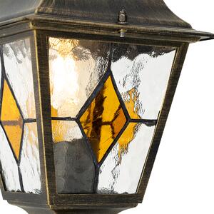 Vintage exteriérový lampáš starožitný zlatý 45 cm - Antigua