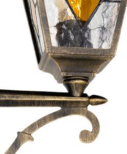 Vintage exteriérový lampáš starožitný zlatý 240 cm 2-svetlý - Antigua
