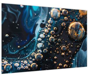 Obraz - Atramentové kvapky (90x60 cm)