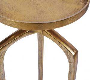 Konferenčný stolík Abstract set 2ks hliník zlatý »