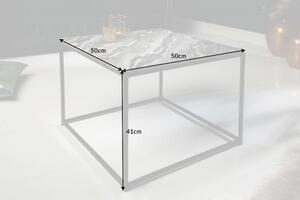 Konferenčný stolík Elements 50 cm mramor sivý »