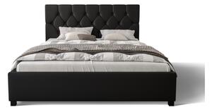Čalúnená posteľ HILARY + matrace + rošt, 180x200, sioux black