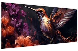 Obraz - Kolibrík (120x50 cm)