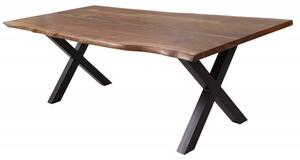 Jedálenský stôl Amazonas X 200 cm prírodný sheesham »