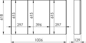 Elita Basic skrinka 100.6x12.9x61.8 cm závesné bočné 904655
