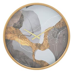 Sivé nástenné hodiny Mauro Ferretti Art, ø 60 cm