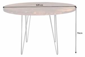 Jedálenský stôl Makassar 120cm sheesham kruh »
