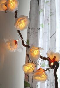 Dekoratívna svetelná LED reťaz Flower Rosa