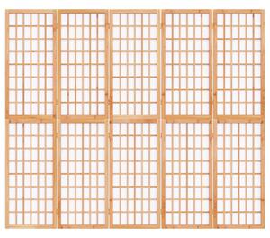 Skladací paraván so 5 panelmi japonský štýl 200x170 cm