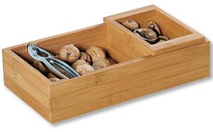 Drevený box na orechy s luskáčikom Nut, 30x16x7,5 cm