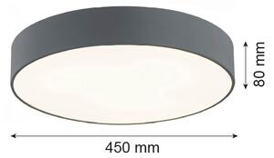 Argon 1187 - Stropné svietidlo DARLING 3xE27/15W/230V pr. 45 cm šedá