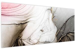 Obraz - Mramorový atrament (120x50 cm)