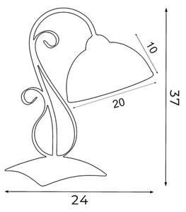 Stolná lampa ANTICA 1xE27/60W/230V