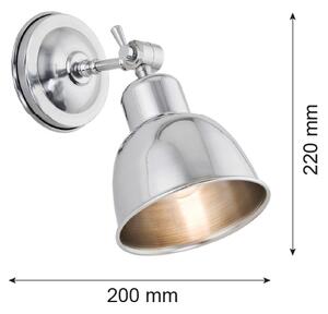 Argon 3172 - Nástenné svietidlo EUFRAT 1xE27/60W/230V