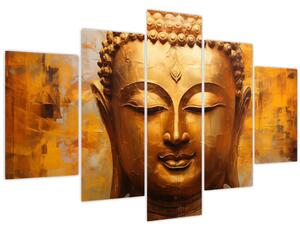 Obraz - Budha, olejomaľba (150x105 cm)